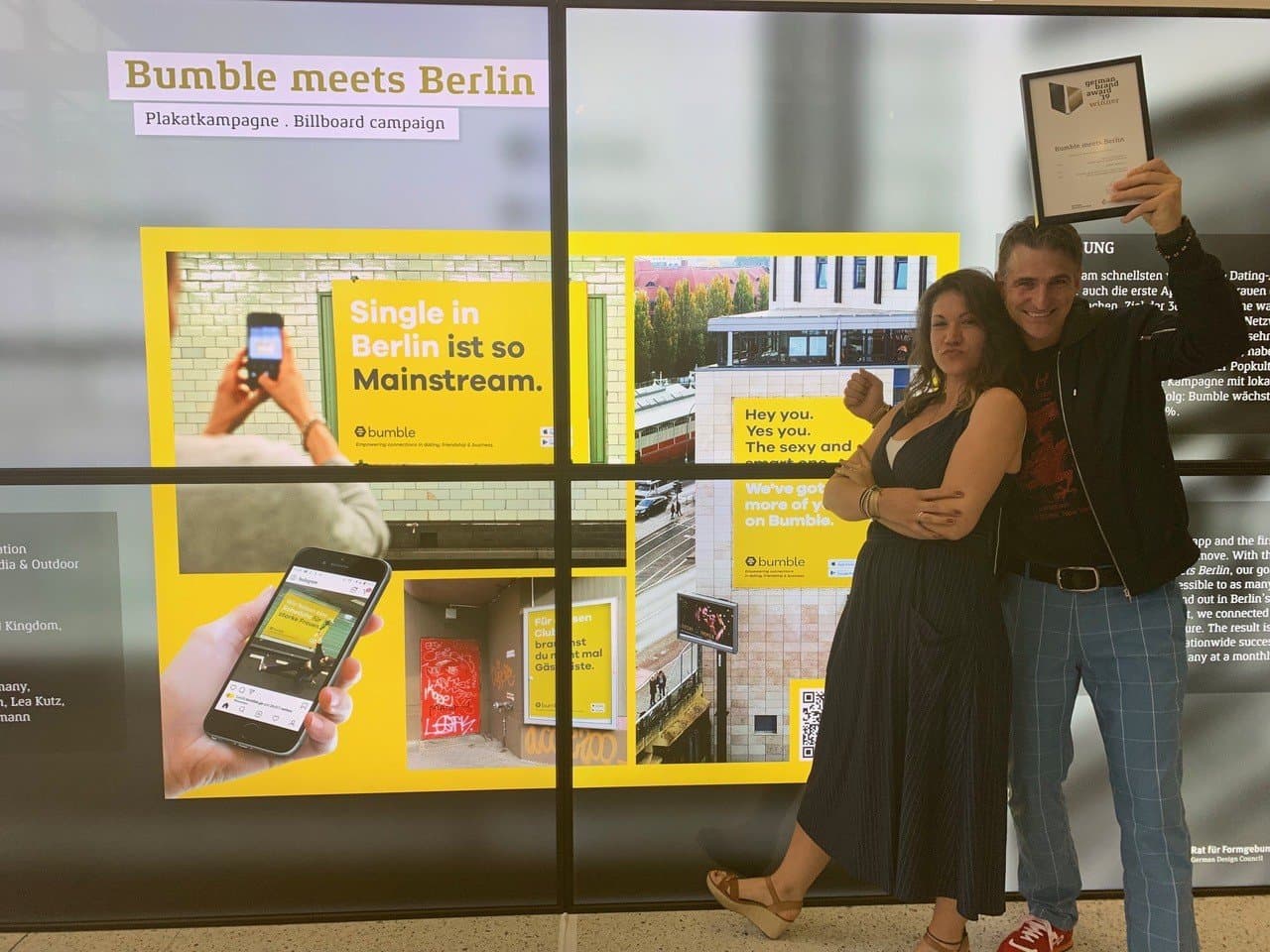 Auszeichnung vom German Brand Award für die Bumble-Kampagne